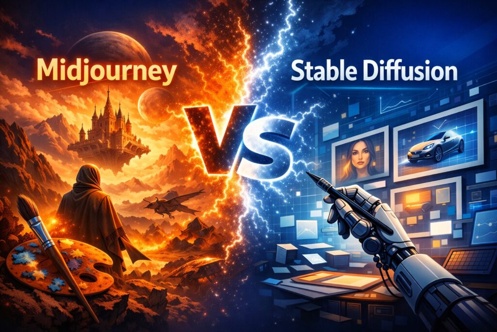 Midjourney vs Stable Diffusion