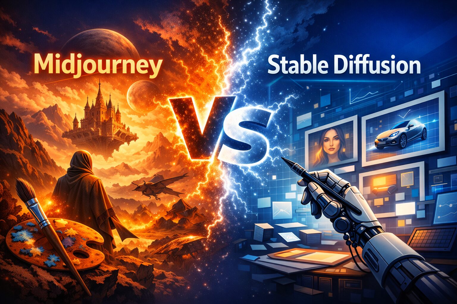 Midjourney vs Stable Diffusion