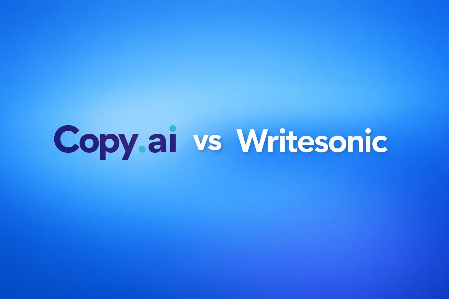 Copy.ai vs Writesonic